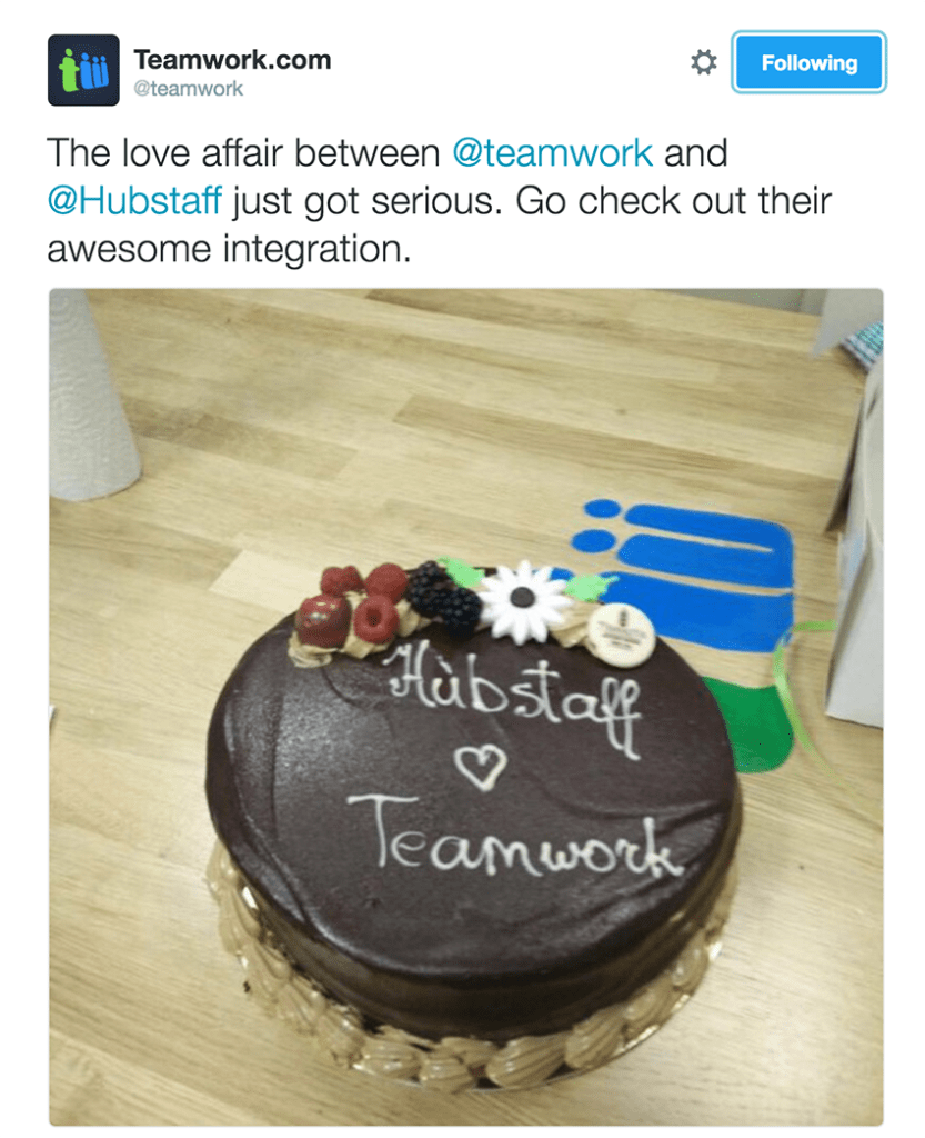 The Teamwork cake!