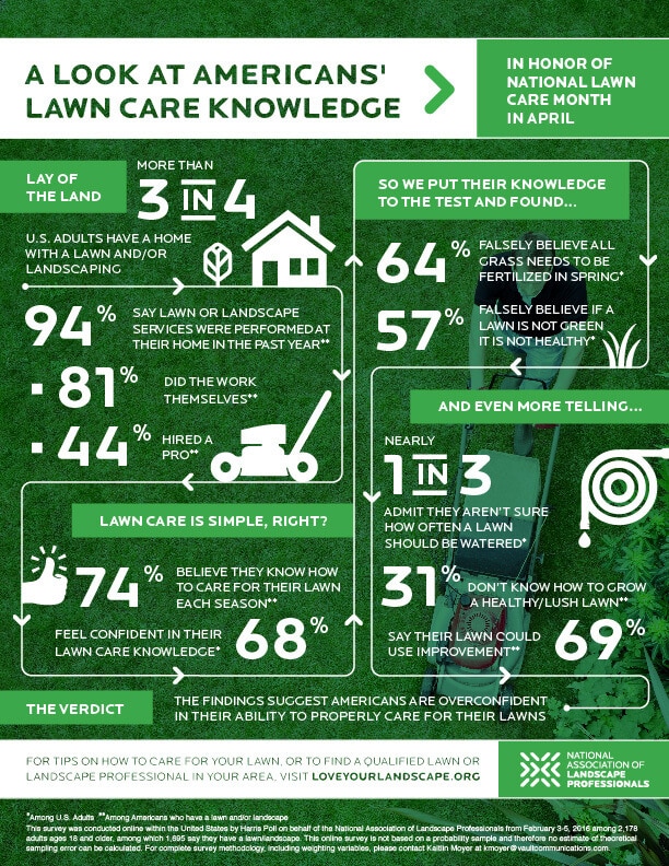 American lawn care infographic