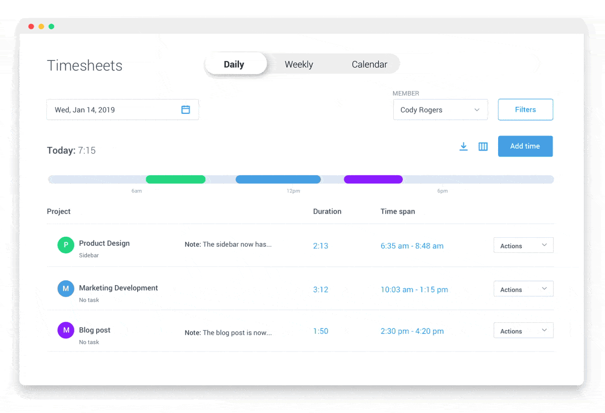 A new look for Hubstaff timesheets