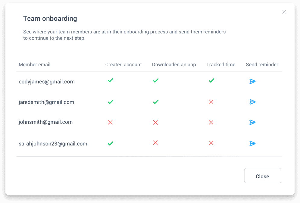Onboarding with Hubstaff