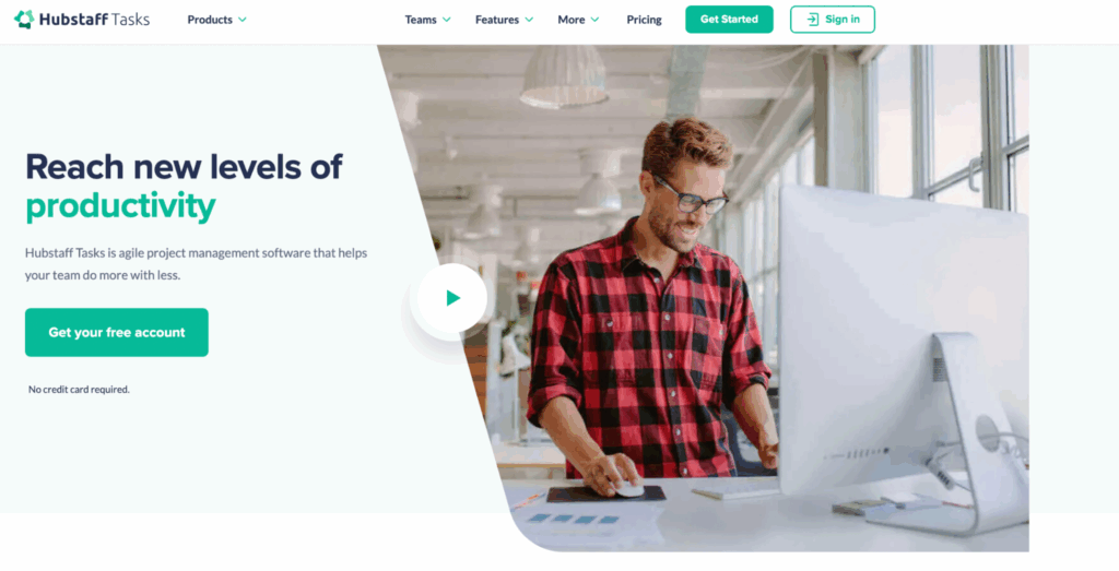 Hubstaff Tasks home page