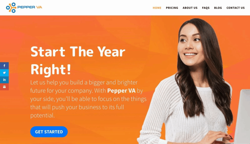 Pepper Virtual Assistants homepage