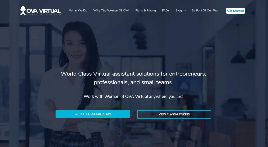 OVA Virtual homepage