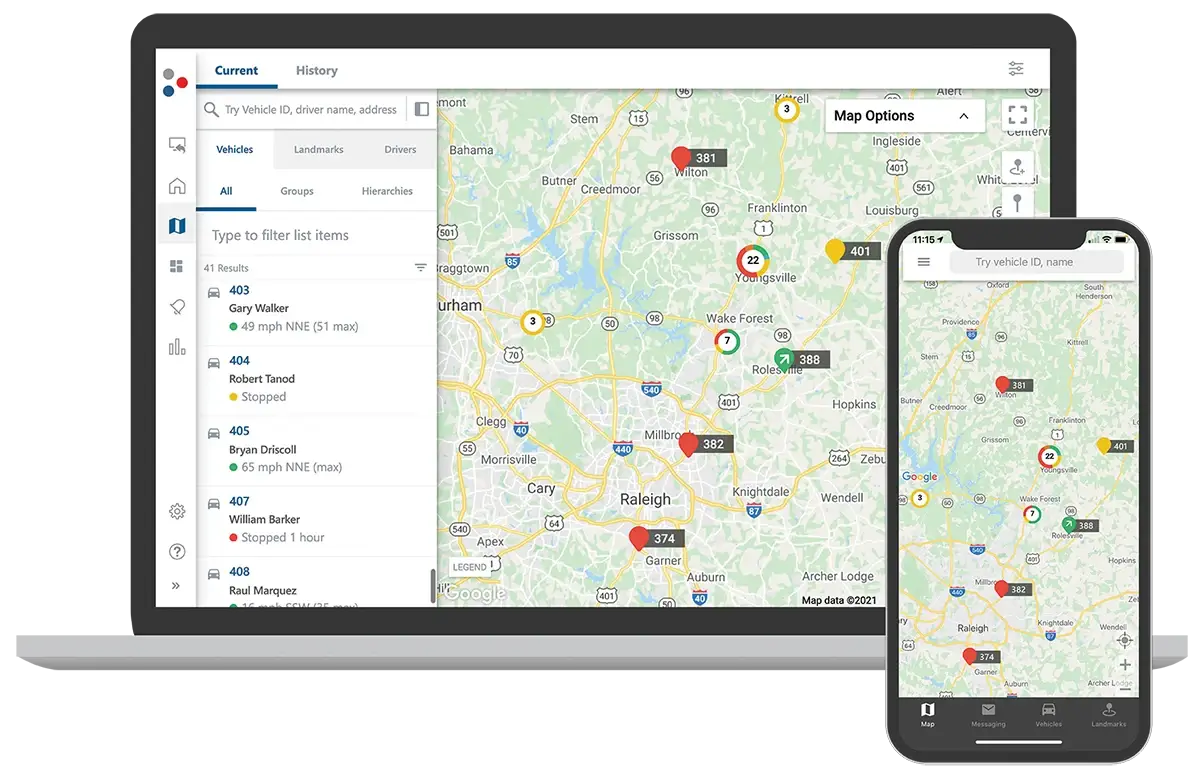 A screenshot of the GPS Insight interface