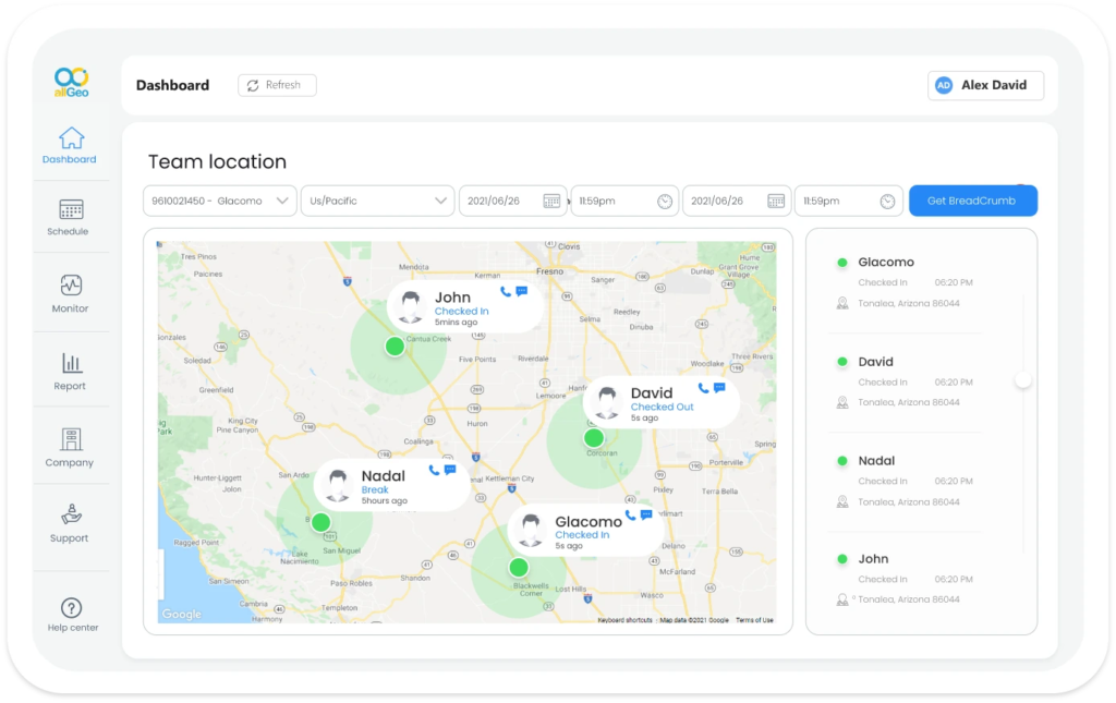 AllGeo homepage