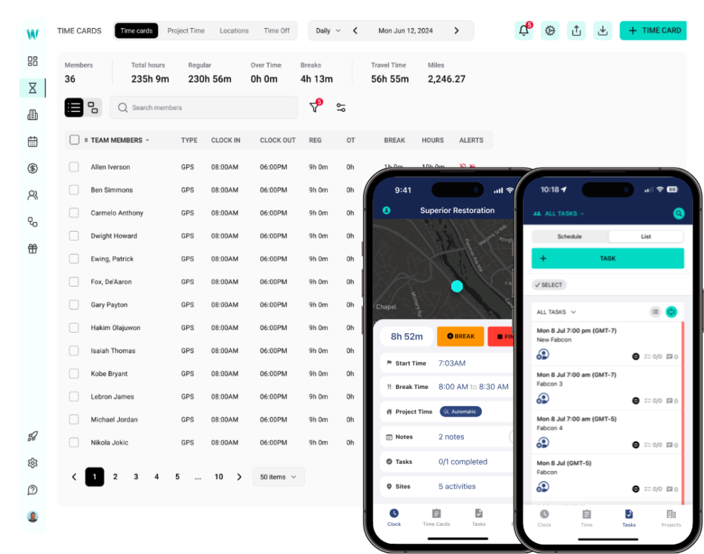 Workyard homepage