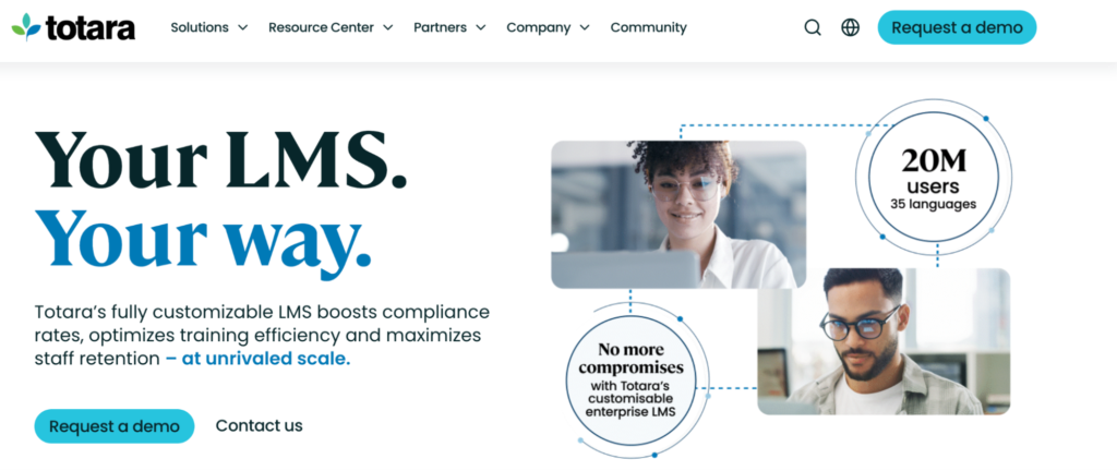 Totara homepage