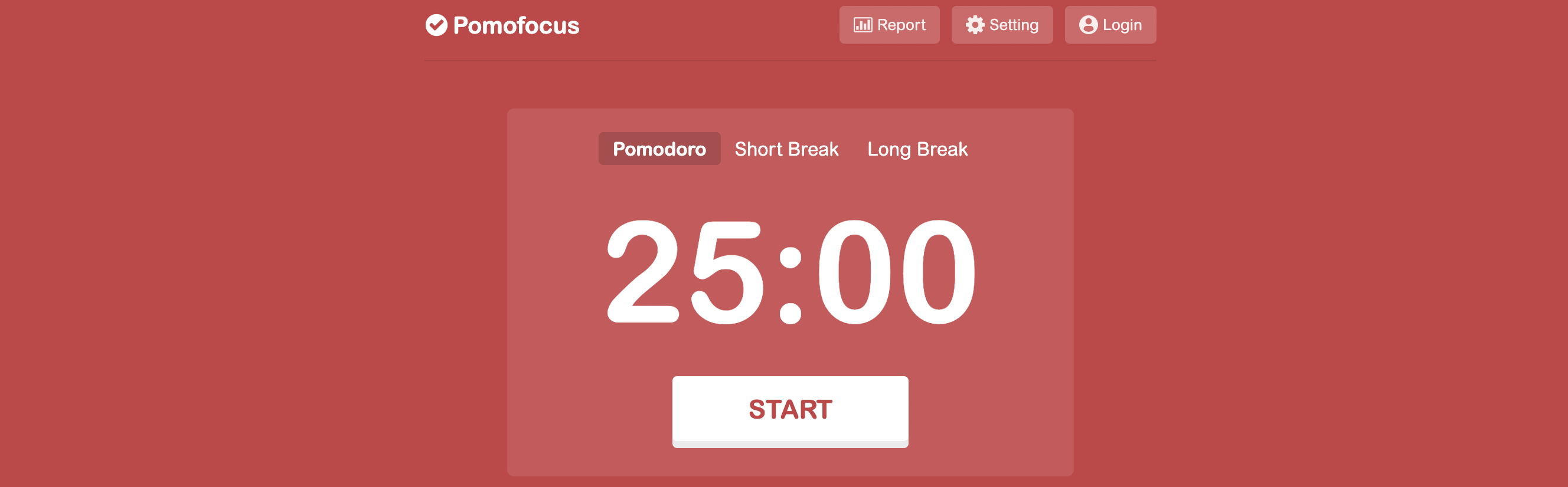 PomoFocus homepage