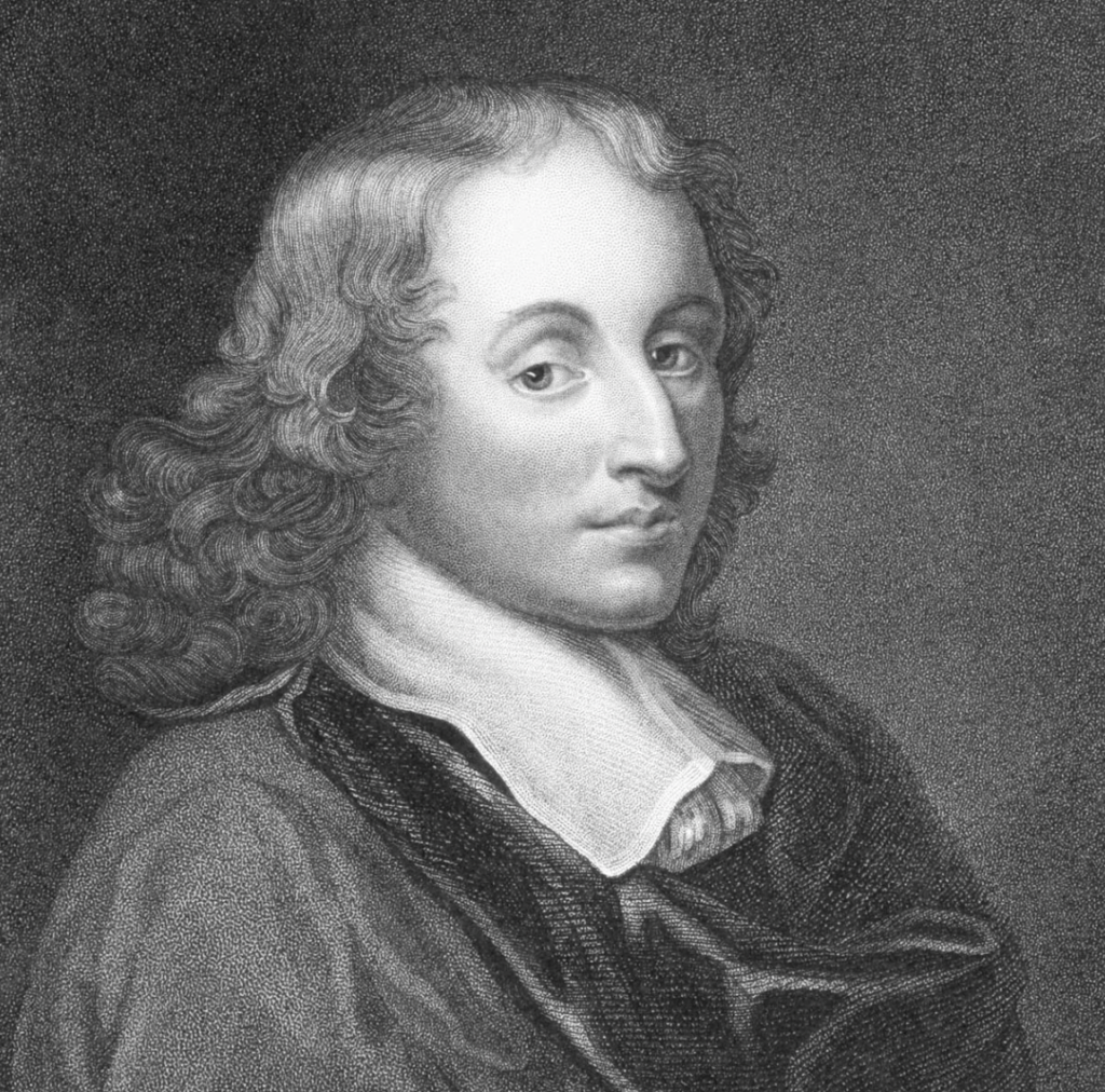 Portrait of Blaise Pascal who coined the mechanics of choice