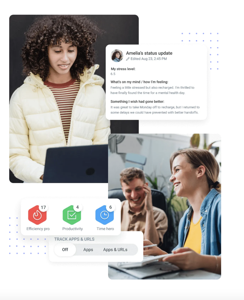 Hubstaff's mental health-focused features. 