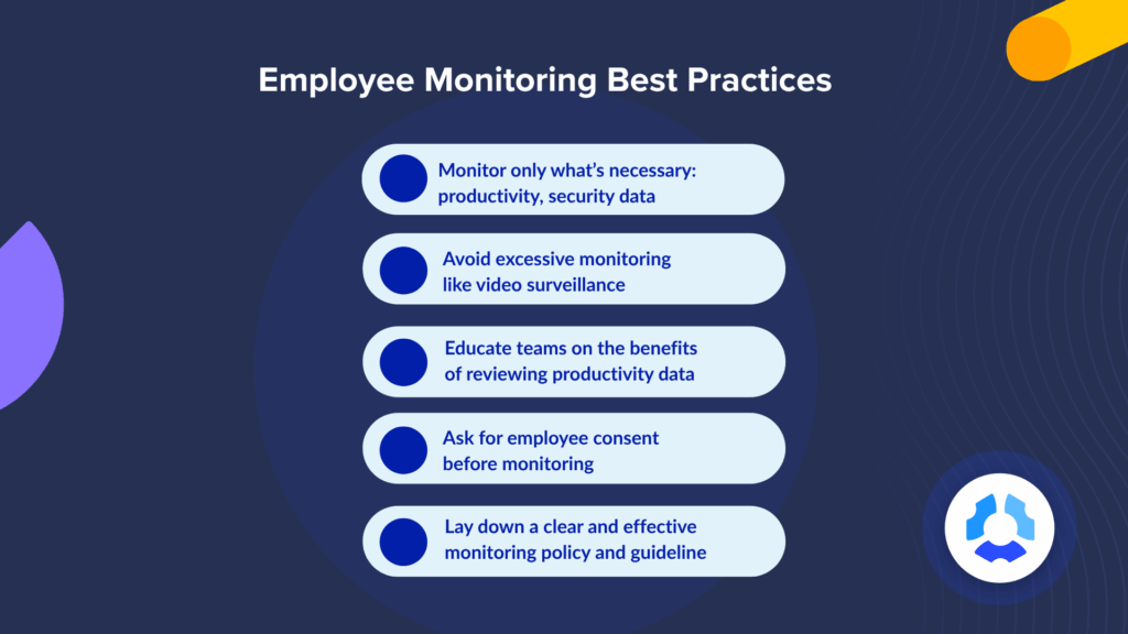 Employee monitoring best practices