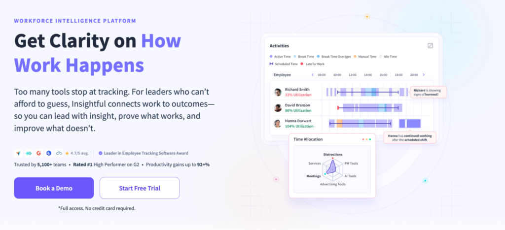 Insightful home page hero